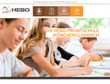 Tablet Screenshot of hebo-privatschule.info